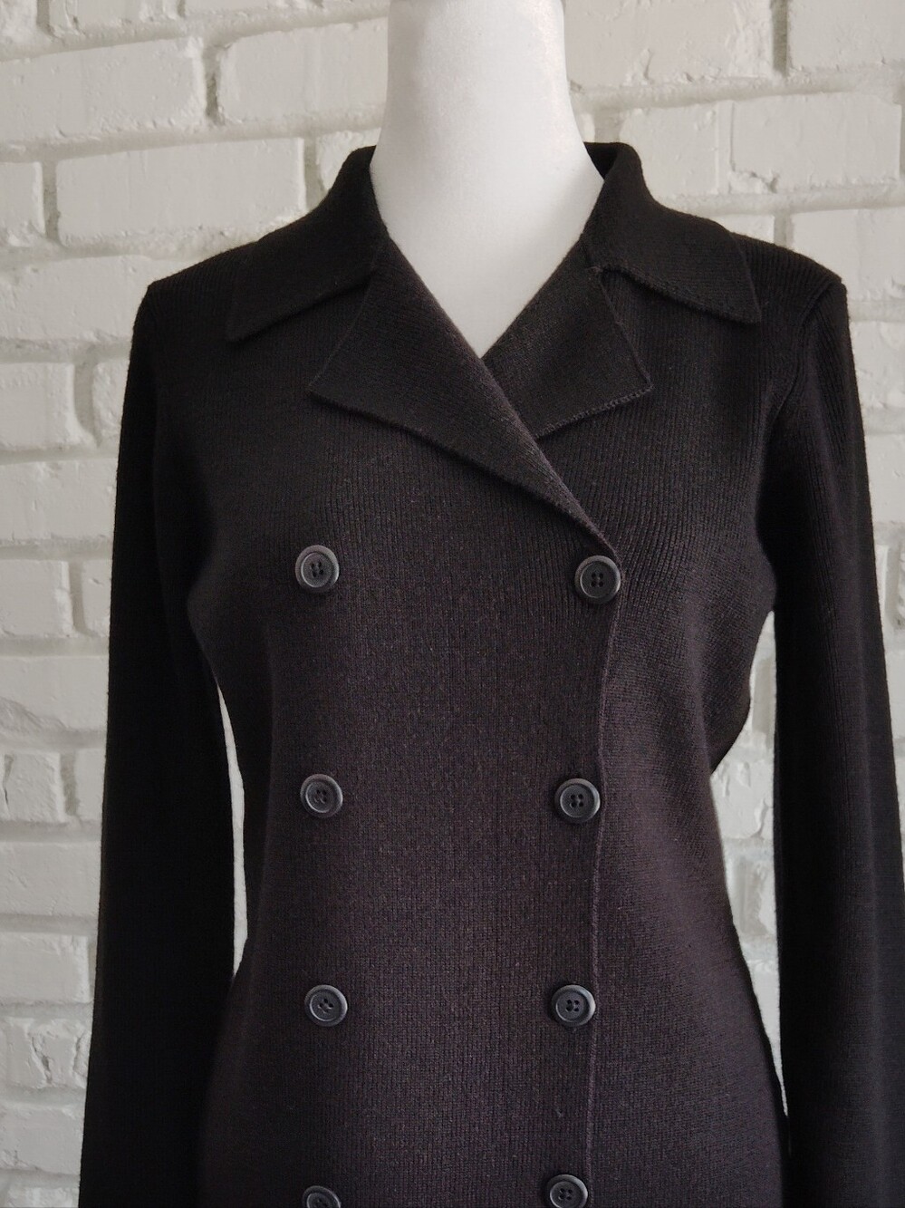 Loft Merino Wool Blend Double Breasted Sweater sz S